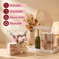 Sac fourre-tout en PVC avec logo personnalisé, imperméable, pour voyages, shopping, emballage cadeau, vente en gros
