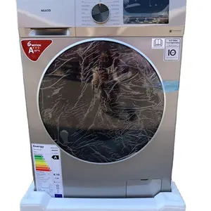 Venta superior 12kg carga frontal lavadora completamente automática lavadora y secadora de carga frontal