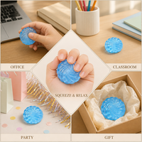 Jouet Squishy en Cristal Personnalisé avec Logo OEM, Vente en Gros, Mini Balle Anti-Stress à Remontée Lente en TPR, Distributeur, Fournisseur Export