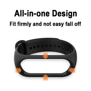Bracelet de Sport en Silicone coloré pour <span class=keywords><strong>Xiaomi</strong></span> <span class=keywords><strong>Mi</strong></span> <span class=keywords><strong>Band</strong></span> 7/6/<span class=keywords><strong>5</strong></span>/4/3 - Product Image 5