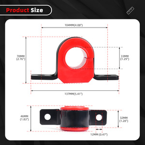 Douille de barre stabilisatrice avant K80201, en caoutchouc de 32mm, pour Ford F250 F550 1999 2006, pièce de rechange - Product Image 3