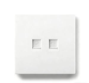 Plaque murale Ethernet colorée 86*86mm la plus vendue, 1 ou 2 ports <span class=keywords><strong>RJ45</strong></span>/RJ11, pour connexion Internet et transmission de données/téléphonie - Product Image 2