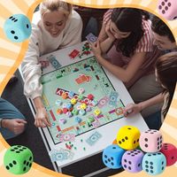 Jeu de construction géant et coloré en cubes souples, 50 pièces, pour l'apprentissage des mathématiques et les fêtes d'enfants