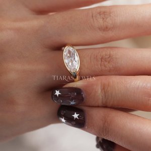Anillo Ajustable de Plata de Ley 925 con Diamantes, Joyería Fina Clásica, Anillo Elegante y Brillante para Uso Diario y Regalo - Product Image 6