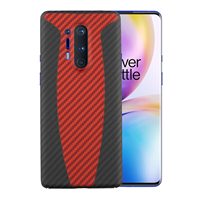 Coque de téléphone en fibre de carbone pour la protection de l'appareil photo one plus 8pro