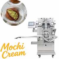 Machine automatique multifonctionnelle à haute productivité et haute efficacité pour l'enrobage de biscuits mochi de type Dubai, pour petites boulangeries et usines alimentaires