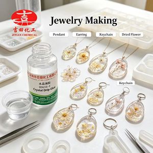 Résine époxy transparente H0656-Y 3:1 AB à faible bullement, anti-jaunissement, colle de moulage dure <span class=keywords><strong>pour</strong></span> bijoux DIY et revêtement de table en résine - Product Image 4