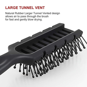 Profissional Bola Derretado Cerdas Oco Vent Escova De Cabelo Personalizado Black Hair Salon Escova Para Homens Cabelos Curtos Quick Blow Secagem - Product Image 2