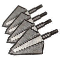 Pointes de flèches de chasse HT Archery en acier inoxydable 420 à 3 lames, 100-125 grains, à visser, pour arc à poulies et arbalète, coupe de 1,5 pouce