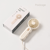 Ventilateur portable d'extérieur rechargeable en plastique ABS 2025 avec moteur sans balais, alimentation par batterie, chargement USB, fonctionnement en anglais