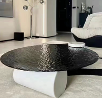 Table basse en verre au design moderne et minimaliste pour la maison, durable, facile à nettoyer, meubles de salon