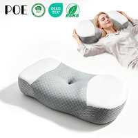 Oreiller Confortable en Mousse à Mémoire de Forme pour Dormeurs sur le Côté, le Dos ou le Ventre, Oreiller Cervical Ajustable, Oreiller de Lit Contour