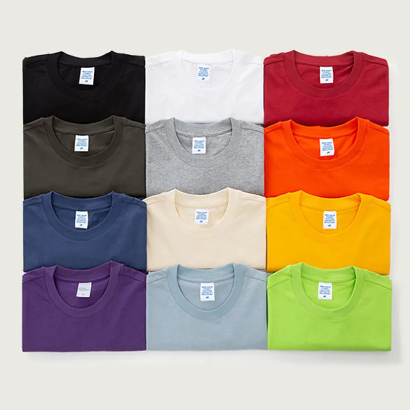 OEM & ODM卸売高品質ストリートウェア新モデルTシャツ綿100% 厚手特大TシャツブランクメンズTシャツ