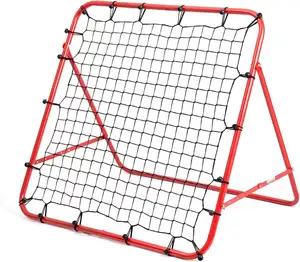 Rebounder Football Rebound Net Sports Bounce Wall Made Of Steel Frame Red