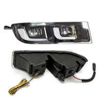 Pare-chocs avant YBJ avec feux de jour DRL et feux antibrouillard LED pour Land Cruiser Prado FJ120 2003-2009 LC120