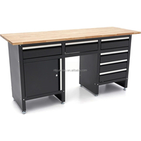 Banc de travail modulaire polyvalent en bois avec tiroirs et grand compartiment de rangement pour outils, populaire en Europe, pour mécaniciens de garage (OEM/OBM)