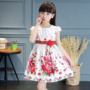 Compra Directa en China, Vestidos Coreanos con Estampados Florales Encantadores para Niñas, con Envío Gratuito - Product Image 2