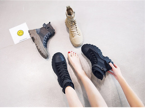 New Round Head High-rise Breathable Women's Boots - Product Image 6