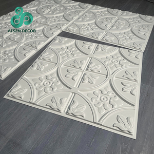 Panel de Pared 3D de PVC para Decoración de Interiores, Estilo Nuevo, Buen Servicio, Precio Económico, 500*500*1mm, Impermeable, Muestra Gratis - Product Image 4