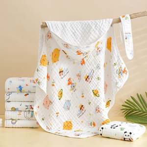 Serviette de bain pour bébé bio avec capuche en coton épais, poncho pour nouveau-né, serviette de bain pour bébé, enfant en bas âge - Product Image 3