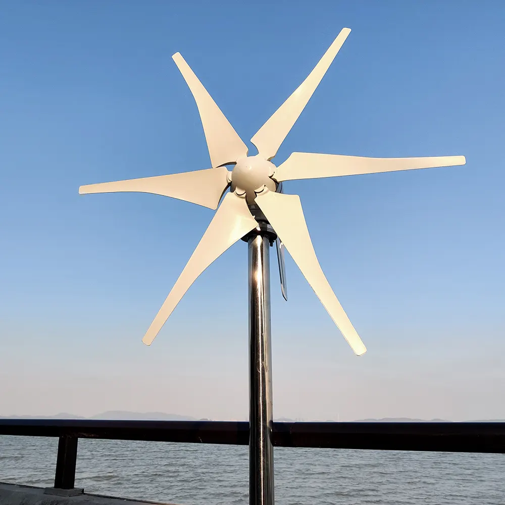 Home 48V To 220V Windmill 1KW 2KW 3KW 4KW Small Horizontal Wind Turbine
