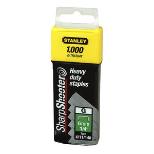 Grapas de Alta Resistencia Stanley SharpShooter de 6 mm, Tipo 4/11/140 G, Paquete de 1000 Unidades - Product Image 2