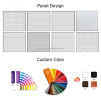 Puerta de Garaje Bolang Marrón de Panel Plano, 40mm/50mm/75mm, Rellena de Espuma, Ventana Personalizada, Entrega Rápida, Control Inteligente por Voz y WiFi, Certificación CE