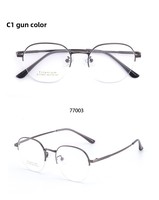 Montures de lunettes à demi-monture rétro ultra légères pour femmes, prêtes à être prescrites, motif animal multicolore, or rouge, diamant