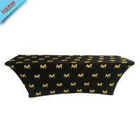 Nappes de Table de fête avec Logo personnalisé, tissu extensible, housse de Table en Spandex fantaisie