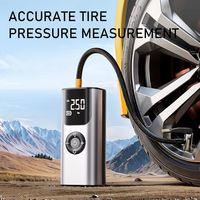 Gonfleur de pneus intelligent portable en ABS, manomètre numérique 150 PSI, lampe de secours, pompe à air pour pneus de voiture