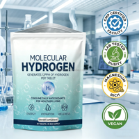 Tabletas Generadoras de Hidrógeno Molecular de Alta Potencia OEM 12PPM, Impulso Diario de Antioxidantes para Energía, Claridad Mental y Recuperación