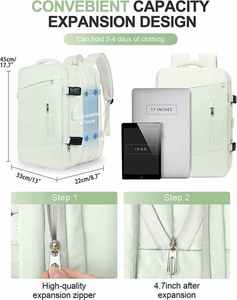 Custom Multifunctional Waterproof Travel Usb Charger Luggage Bags <b>Large</b> Capacity Bags Expanding Oxford <b>Backpack</b> <b>Women</b> Menback - Product Image 3