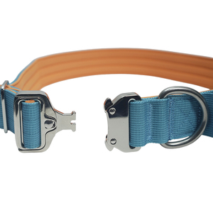 Adjustable Tactical Dog Collar with D-Ring, Soft <b>Padded</b> Nylon Dog Collar with Handle for Outdoor <b>Walking</b> Training - Product Image 4