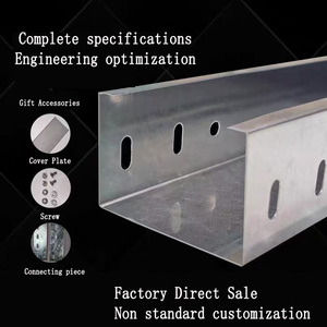 An toàn quản lý cáp hệ thống kèm theo cáp thép mạ kẽm Trunking chống cháy bền cáp khay với các phụ kiện - Product Image 5