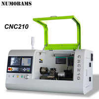 Torno CNC Mini NUMOBAMS CNC210/Torno de Metal con Motor Servo de 1200W y Sistema CNC GSK