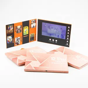 Chinese homemade 7 inch lcd display screen recordable video brochure card