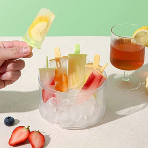 Molde de Plástico Verde y Naranja para Hielo, Bandeja DIY para Helados y Postres, Fabricante de Cubitos de Hielo Caseros con Suministros para Fiestas de Verano - Product Image 4