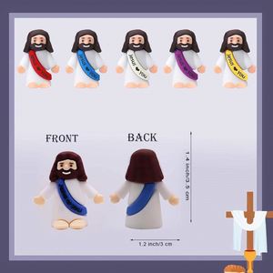 Petites figurines originales « Love You » en caoutchouc, jouets de Jésus pour les jeux de cache-cache, cadeaux religieux pour les fêtes, école du dimanche - Product Image 3
