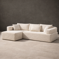 Sink in Comfort Cloud Couch Ecksofa mit Plüsch-Lounge-Charakter, inspiriert vom Cloud-Sofa und modernen Bubble-Sofa