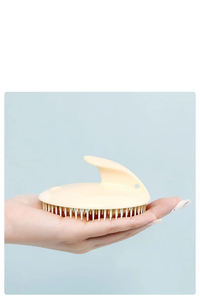 Cepillo de champú de silicona para <span class=keywords><strong>dientes</strong></span> suaves, cepillo de pelo redondo para desenredar el cuero cabelludo, cepillo de champú para limpieza de cabeza - Product Image 4