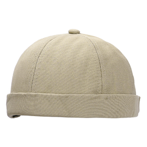 Casquettes de baseball personnalisées en coton à 6 panneaux sans visière, casquettes dôme, casquettes melon, casquettes sans bord, casquettes Docker, bonnets, casquettes rondes Docker, casquettes de marin - Product Image 2