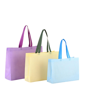 สีสันสดใสสำหรับกระเป๋าที่มีฝาปิดไหล่เย็บเสริมวัสดุสปันบอนด์แบบใช้ซ้ำได้ออกแบบเองสำหรับขายปลีก - Product Image 1