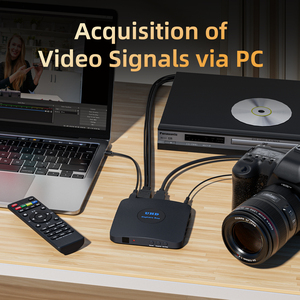 Unisheen ur300 4K30 FHD ghi âm HDMI VGA YPbPr AV quay video di động hỗ trợ OBS VMIX vlc potplayer trực tuyến - Product Image 3