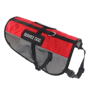 Free Sample Breathable Mesh Service Dog Harness Vest With Patches