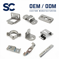 Clips de fixation au sol en acier inoxydable de marque ShangChi, origine Hebei, personnalisés OEM/ODM, supports en tôle estampée pour décoration de terrasse extérieure