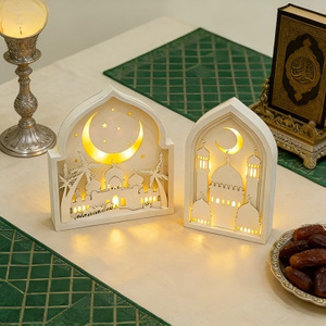 Nuova Decorazione Luminosa LED in Legno per Feste Musulmane, Regalo Creativo per la Casa, Decorazione Antica per <span class=keywords><strong>Interni</strong></span>, Compleanno/<span class=keywords><strong>Laurea</strong></span> - Product Image 2