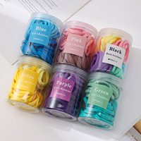 Bandes de cheveux sans couture couleur bonbon pour enfants Attaches pour cheveux et élastiques simples Accessoires pour cheveux Internet Style de célébrité pour femmes