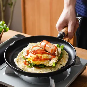 Biểu tượng tùy chỉnh Nhà cung cấp Trung Quốc nhà bếp Cookware Set Frying paella Pan Ấn Độ dosa Pan Baking Pan