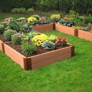 Tùy Chỉnh Kích Thước Màu Thời Tiết Kháng Gỗ Nhựa Composite Wpc Flower Box Sóng Hạt Gỗ Hoa Chậu Trồng Đóng Hộp - Product Image 5