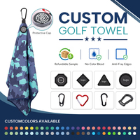 Serviette de golf à texture gaufrée, fabrication directe usine, grande capacité OEM/ODM, microfibre premium, spécialiste de l'exportation